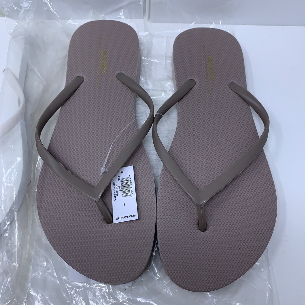 Lot of 2 Old Navy Womens Shoe Size 8 Multicolor Classic Flip Flop Sandals NWT - Picture 4 of 11